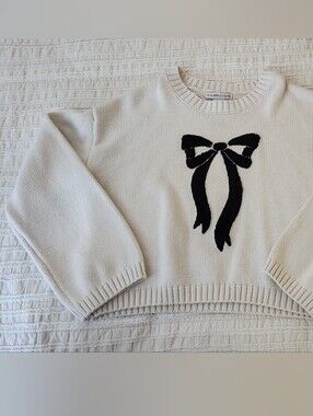 Sincerely Jules Cream Ribbed Knit Pullover